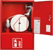 Hose cabinets & extinguishers